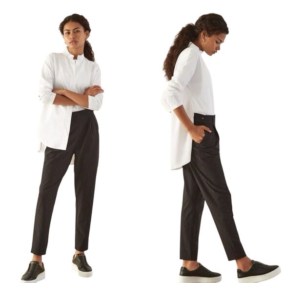 ADAY Tops - ADAY‎ Something Borrowed Long Sleeve Snap Shirt Light Grey Minimalist Size Small